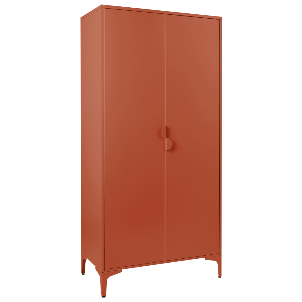 Beliani Wardrobe Ardura Golden Brown Metal