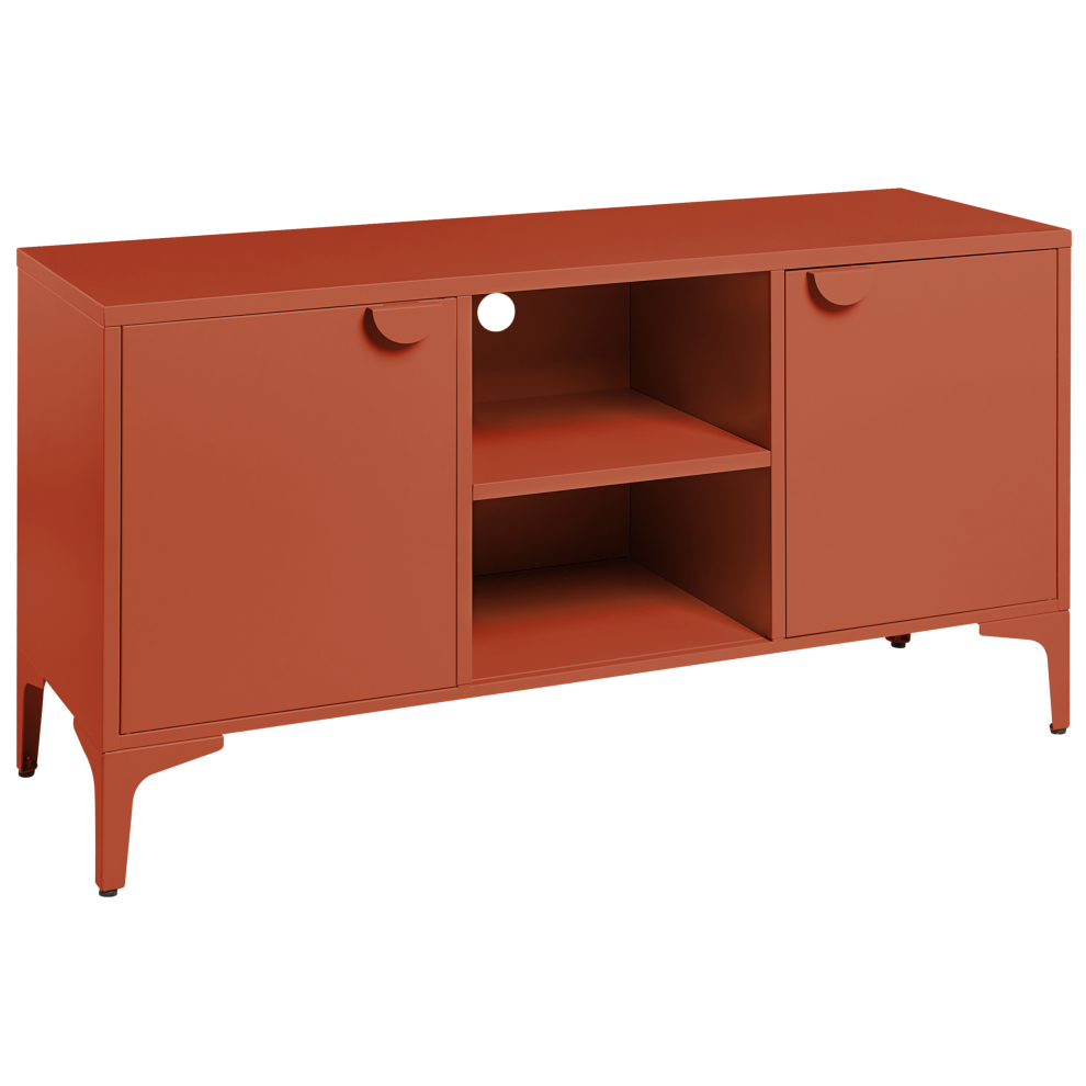 Beliani Tv Stand Ardura Metal Golden Brown