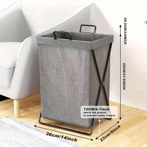 Large capacity foldable laundry basket, 23x36x55 cm 1