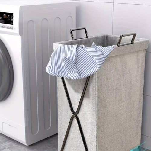 Large capacity foldable laundry basket, 23x36x55 cm 2
