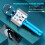 Microfono karaoke wireless 4 in 1 con luce LED, portatile 4
