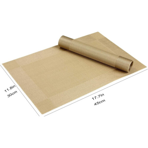 Sets de table en PVC (sets de table), 30 x 45 cm, 6 pièces. 1