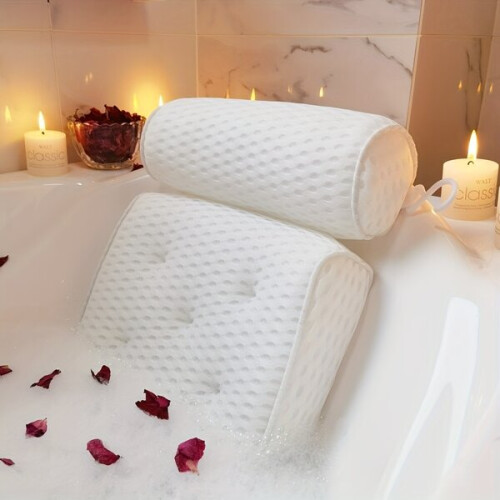 Spa-achtig badkussen, wit 1