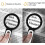 Loupe éclairante 30x, loupe de poche éclairée 4