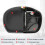 Comfortable wide noseless bicycle saddle with memory foam padding 5