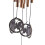 Tuindecoratie: windgong zilver 4