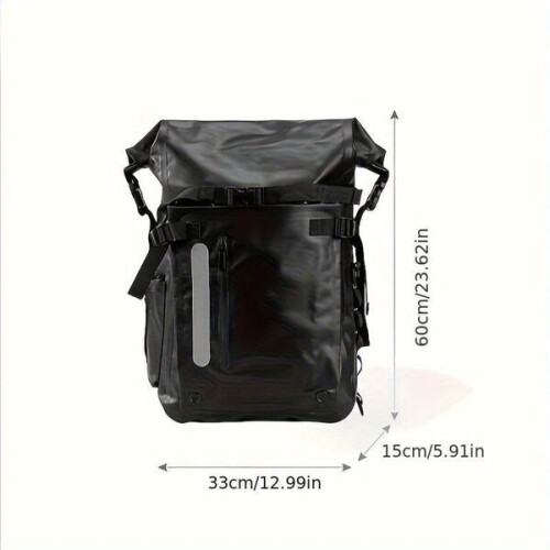 Large Capacity Waterproof Diving And Swimming Backpack - Durable PVC Material 1