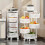 Mobiletto in plastica a 4/5 ripiani con ruote 5