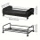 1 pc. plastic under-bed storage with wheels and lid. 5