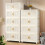 Armoire de rangement pliante multifonctionnelle à roulettes. 4