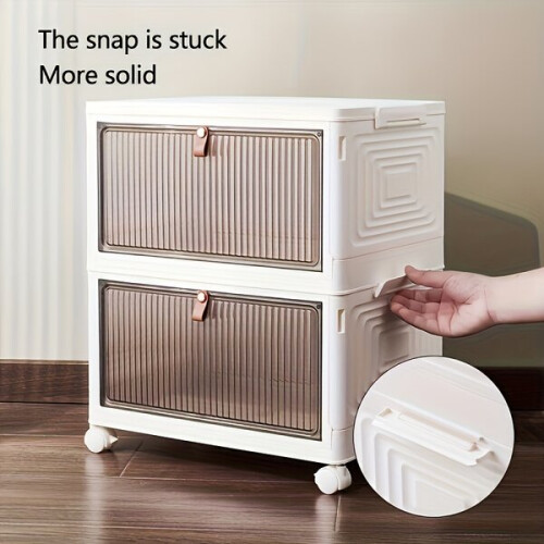armoire pliante en plastique avec roulettes 2