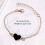 Damen-Quarzuhr mit Armband, schwarz 3