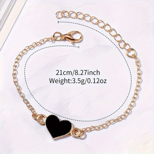 Damen-Quarzuhr mit Armband, schwarz 2
