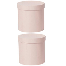 Flower Pink for Storage 2Pcs Round Floral Arrangement Boxes