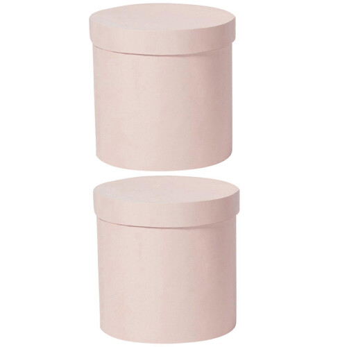 Flower Pink for Storage 2Pcs Round Floral Arrangement Boxes