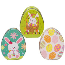 Boxes Egg Shaped Metal Candy Holder for Storage 6Pcs Assorted Color