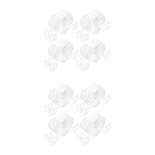European Style Iron Candy Box Wedding Candy Holder for Storage 8Pcs White