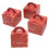 Christmas Gift Boxes Apple Packaging for Party Use 24Pcs Red Candy Holders 1
