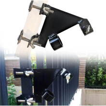 Flagpole Bracket 45 Wedge Black Flagpole Mount for Garden Commercial Porch Outside Flag for Balcony Outdoor Garden
