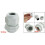 10 Pcs White Plastic Waterproof Cable Glands M20 x 1.5 1