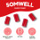 Somwell - Halal Mini Strawberry Pencils 500g 6