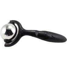 Massageboll, muskelsmärtlindring i rostfritt stål, ergonomiskt handtag, hållbar och långvarig, kyltålig och