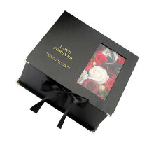 Fake Flower Box Jewelry Gift Box Decoration Empty Container Organizer for Festival Gift, Type 1