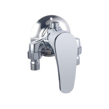 Internationale Standard-Badarmatur, Duscharmatur aus Zinklegierung für Kalt- und Warmwasser, ergonomisch geformter Griff