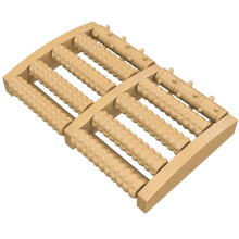 Rodillo de madera portátil para pies, alivio del dolor de pies mediante acupuntura para la fascitis plantar, diseño inspirado en l