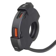 Nabíjačka na motocyklový telefón, dvojitý port s rýchlym nabíjaním 30 W PD a Quick Charge 3.0, vodotesný adaptér SAE-USB pre vozid