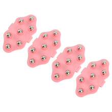 Elegant handflatformad massagehandske, smärt- och stresslindrande med magnetiska rullbollar för djupvävnadsmassage, justerbar hand