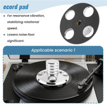 Ny Audio LP Vinyl Skivspelare Metall Disc Stabilisator Skivspelare ViktkläMma HiFi