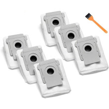 Hocheffiziente Staubsaugerbeutel mit Filtration, 6er-Pack für iRobot Roomba I7+ Serie, wiederverwendbar, Vliesstoff, PP-Material