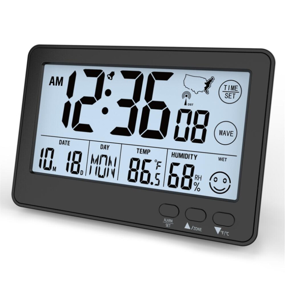Small table clock, digital table clock with automatic time setting