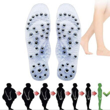 Akupressur-Massage-Einlegesohlen für täglichen Komfort, Druckpunkt-Reflexzonen-Einlegesohlen mit Magnetelementen, wiederverwendbar