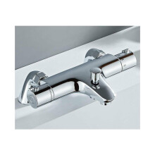 Langlebige, thermostatische Badewannenarmatur aus Messing, Wandmontage für modernes Design, Keramikventil für störungsfreien Betri