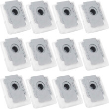 Snadno použitelné, Náhradní sáčky do vysavače, Balení 12 kusů Kompatibilní s iRobot Roomba, Vysoce účinná filtrace, Velká kapacit
