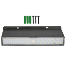 Luminárias de parede externas movidas a energia solar para varandas de autocaravanas, com 28 LEDs brancos de alto desempenho, sens