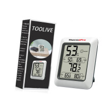 Igrometro digitale ThermoPro TP50, termometro per interni, termometro ambiente e misuratore di umidità con monitoraggio di tempera