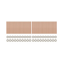 40 stoppini a spirale in legno per candele, 100 x 8 mm, tubo in legno con supporti per la produzione di candele, tondi in legno