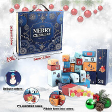 Advent Calendar for Filling, Advent Calendar Fill Yourself, DIY Advent Calendar, Christmas Calendar for Filling, with 24 Gift Boxes