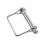 Τετράγωνη καρφίτσα ασφαλείας 12,6 mm x 90 mm (1/2 ίντσα x 3-1/2 ίντσα), βαρέως τύπου καρ 1