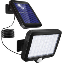 Painel solar removível, ângulo de feixe de 120, luz solar com sensor de movimento, luminária solar sem fio para interiores, idea