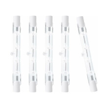 Refletor halógeno R7S, acendimento instantâneo, sem cintilação, 150 W, T3 78 mm, 120 V, dupla face, versátil, alta eficiência lumi