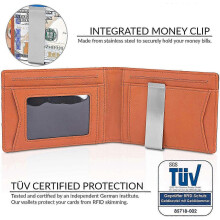 (SET C) Mens Slim Wallet with Money Clip, RFID Blocking ,Bifold Credit Card Holder for Men, with Gift Box-2025