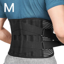 Cinturón de soporte lumbar cómodo para usar debajo de la ropa, material de neopreno, compresión ajustable para aliviar el dolor de