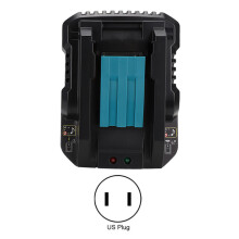 Mocna ładowarka akumulatorów Makita DC18RC, ładowarka z dwoma portami, wyświetlacz LCD, inteligentne ładowanie z podwójnym impulse