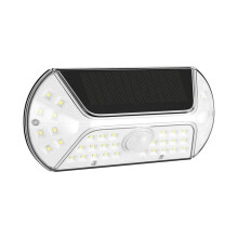 Proteja sua área externa com luzes solares, detectores de movimento com painéis solares de alta eficiência e baterias de lítio rec