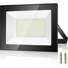 Refletor externo de 100W e 10000lm, com carcaça resistente em alumínio fundido, luz de trabalho com vidro de segurança altamente t