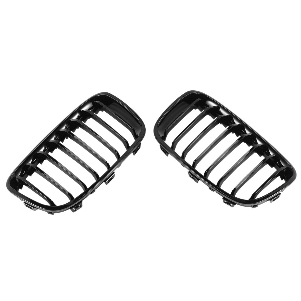 Bright Front Kidney Grill Grille For F20 F21 1 Series 2011-2014 Black 4713427021652